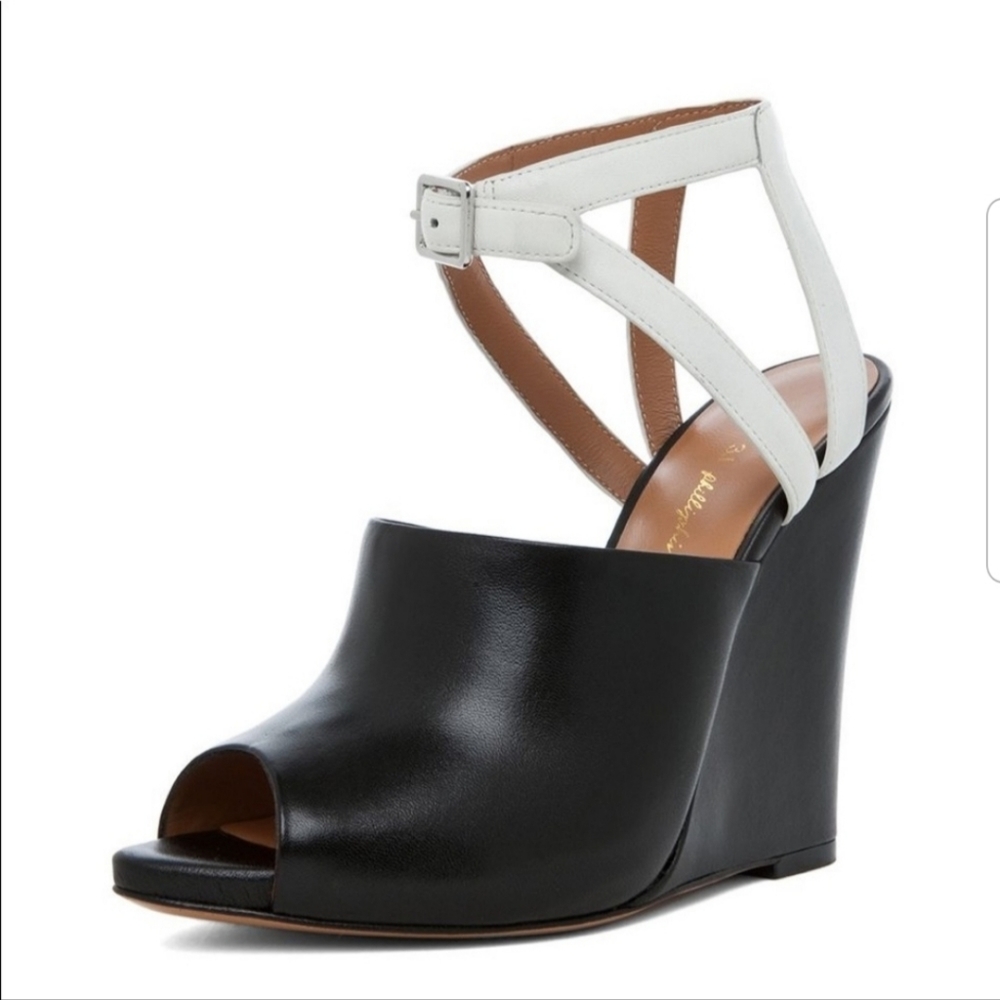 3.1 Phillip Lim Juliette Leather Wedge Sandals Womens Strappy High Heel
